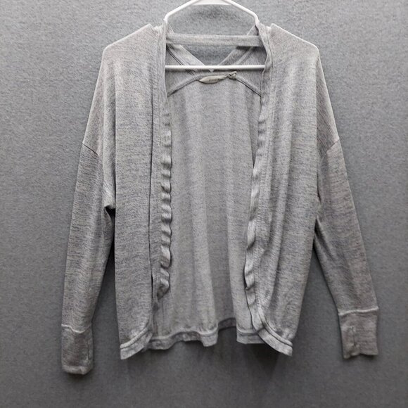 Athleta Heather Gray Open Cardigan Hoodie - Picture 1 of 4